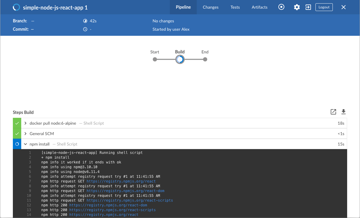 Downloading _npm_ dependencies