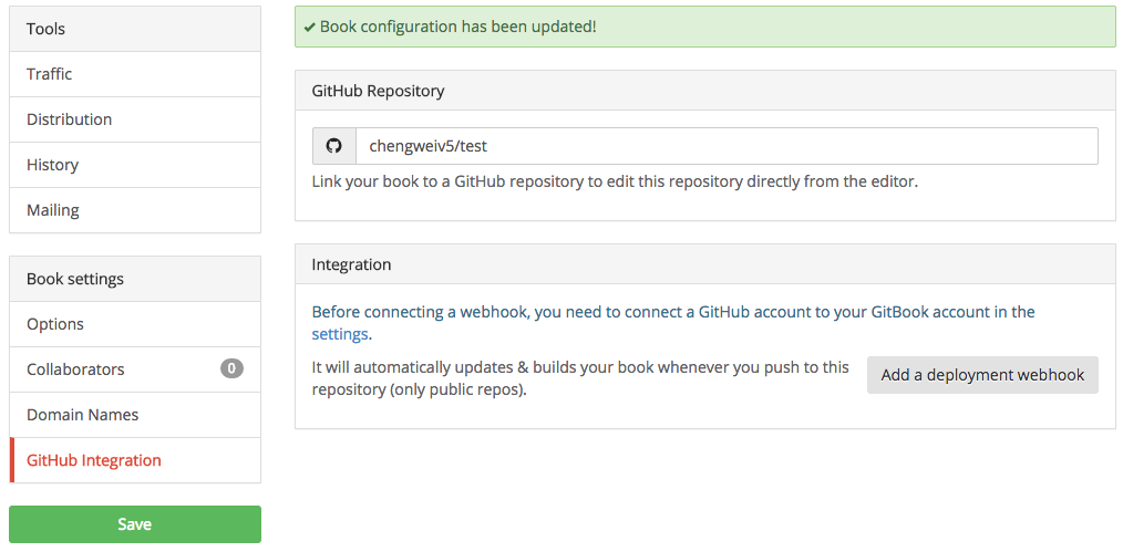 github webhook