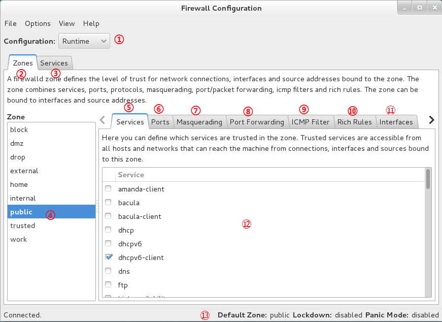 firewall-config界面